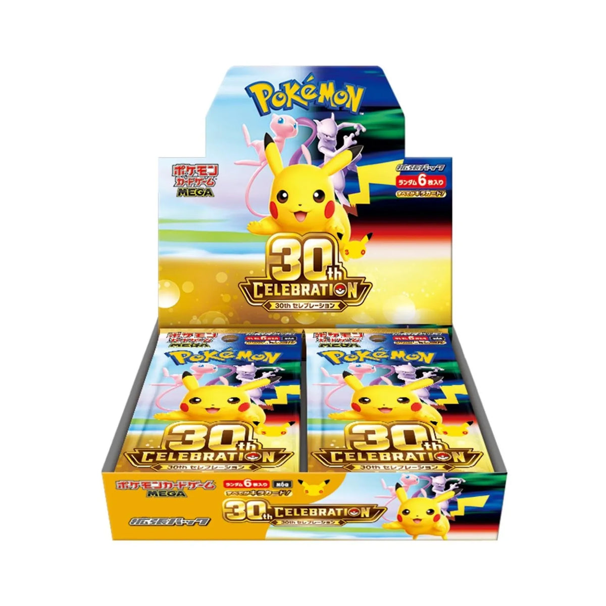 Pokémon 30th CELEBRATION M6a 30º Aniversario Booster Box Japonesa (20 Sobres) Original Sellada con Shrink
