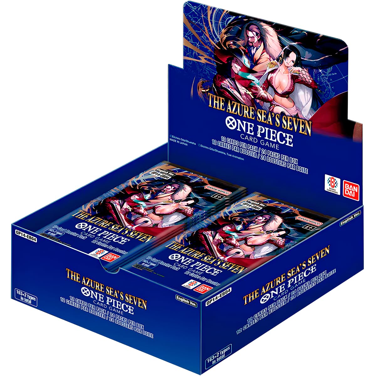 One Piece Card Game The Azure Sea's Seven OP-14 Booster Box Ingles Original Sellada