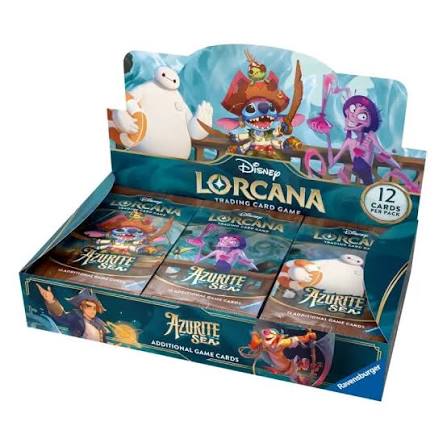 Disney Lorcana Azurite Sea – Booster Box – 24 Sobres – Inglés
