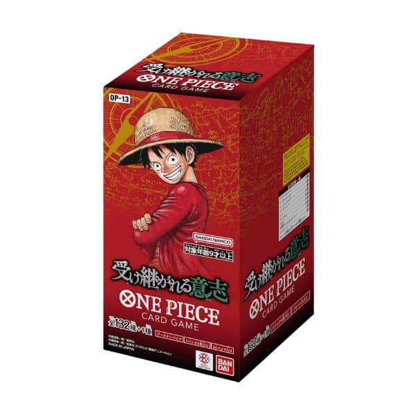 One Piece Card Game OP-13 Carrying On His Will Booster Box Japonesa (24 Sobres) Original Sellada
