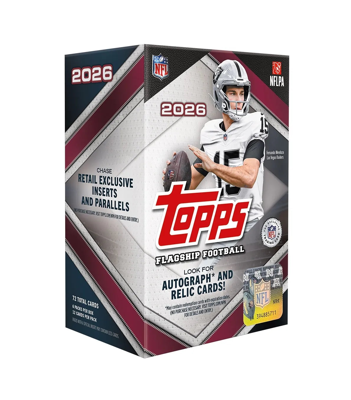Topps Football Flagship NFL 2026 – Value Box (6 Sobres) – Sellada